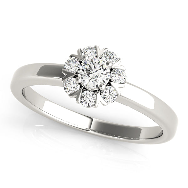 Round Cluster Split Prongs Diamond Ring · 0.26 ct tw