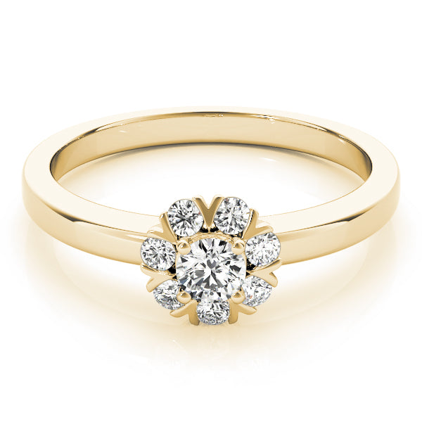 Round Cluster Split Prongs Diamond Ring · 0.26 ct tw