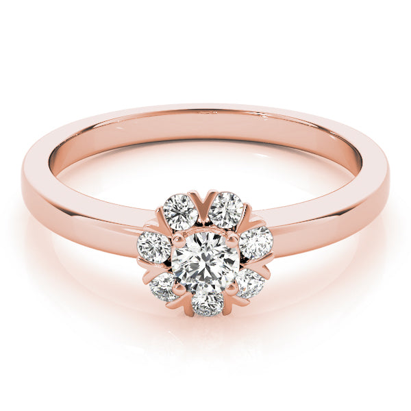 Round Cluster Split Prongs Diamond Ring · 0.26 ct tw
