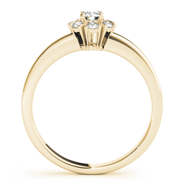 Round Cluster Split Prongs Diamond Ring · 0.26 ct tw