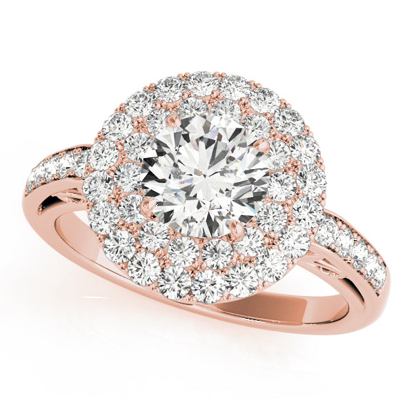 Round Halo Diamond Engagement Ring · 2.02 ct tw