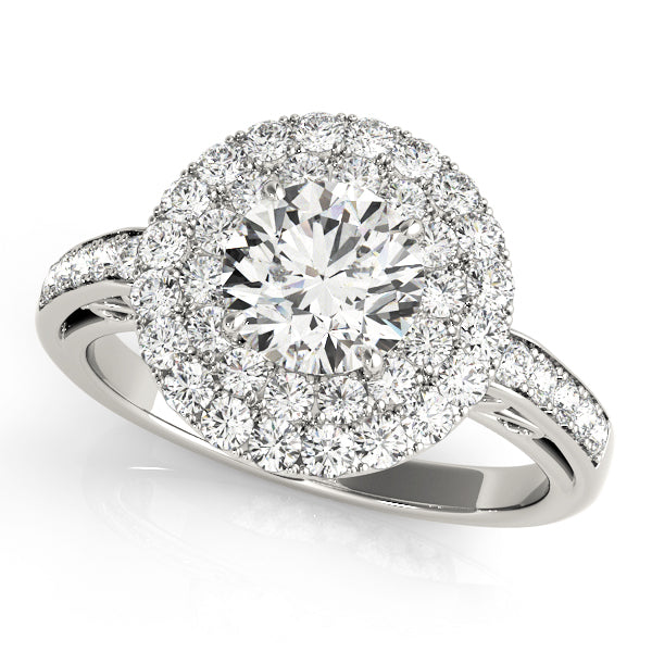 Round Halo Diamond Engagement Ring · 2.02 ct tw