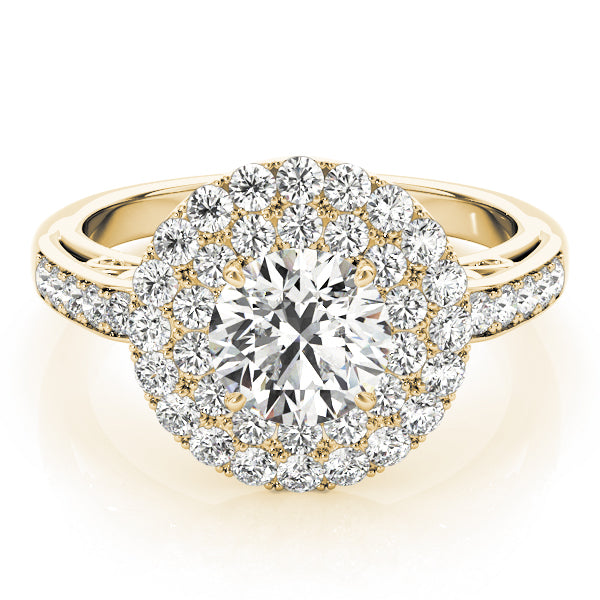 Round Halo Diamond Engagement Ring · 2.02 ct tw