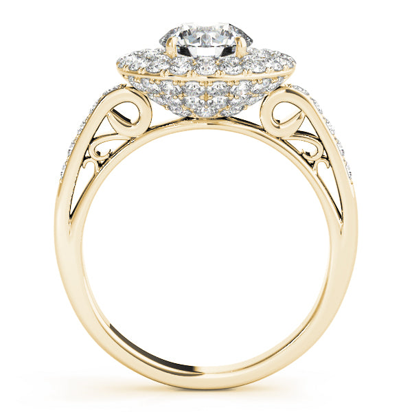 Round Halo Diamond Engagement Ring · 2.02 ct tw