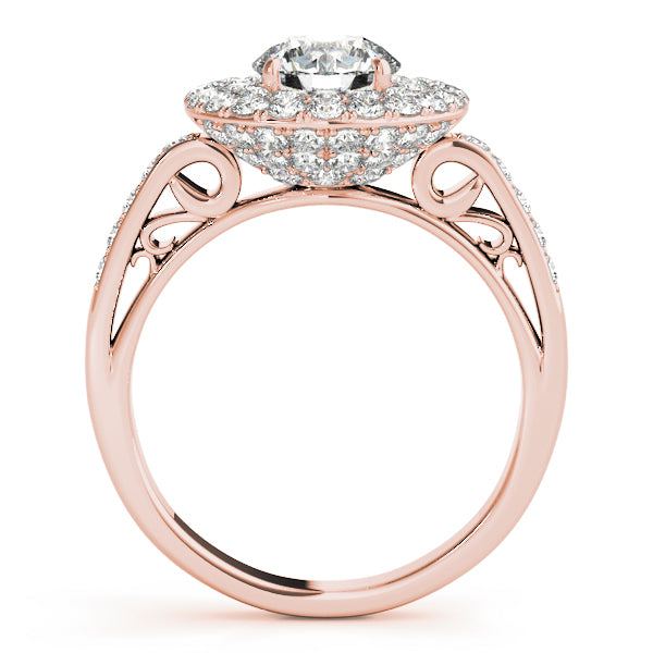 Round Halo Diamond Engagement Ring · 2.02 ct tw