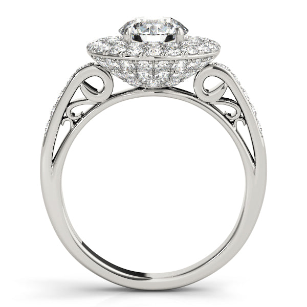 Round Halo Diamond Engagement Ring · 2.02 ct tw