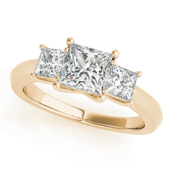 Square Three-Stone Princess Cut Diamond Engagement Ring · 1.27 ct tw
