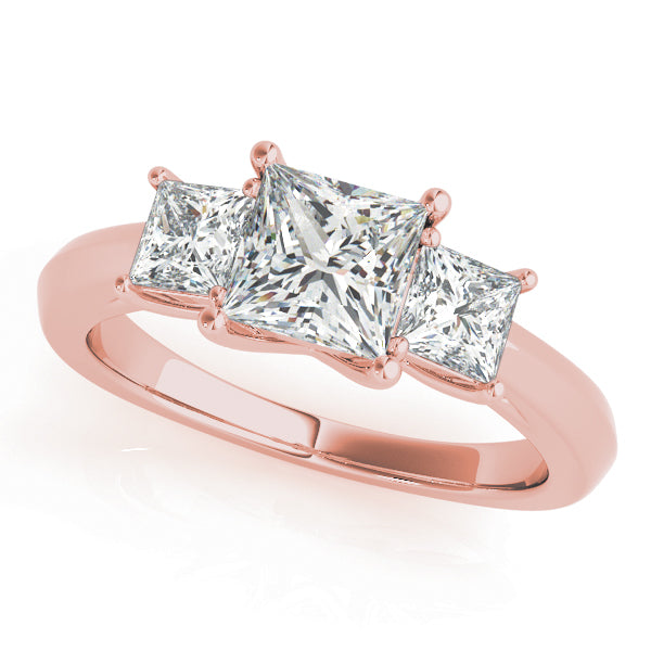 Square Three-Stone Princess Cut Diamond Engagement Ring · 1.27 ct tw