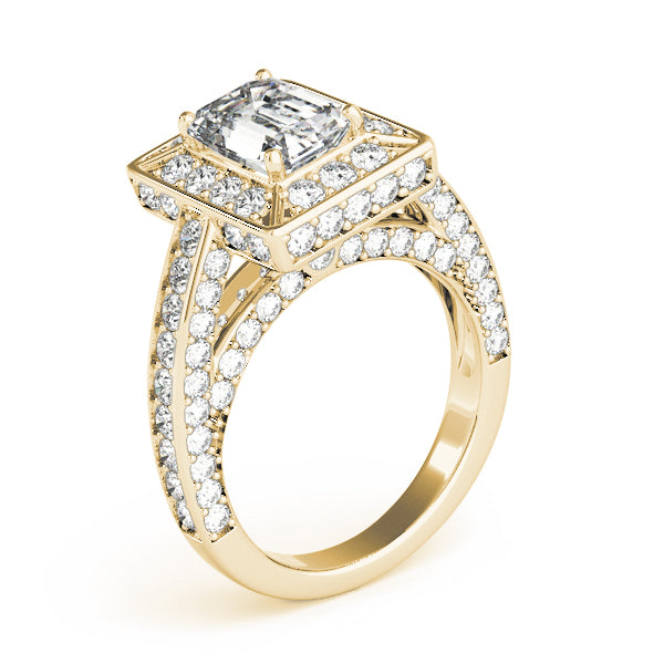Emerald Halo For Cut Diamond Engagement Ring · 2.32 ct tw