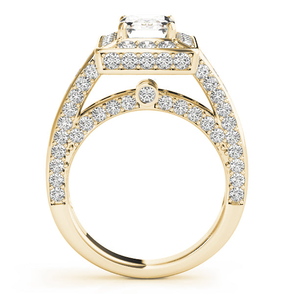 Emerald Halo For Cut Diamond Engagement Ring · 2.32 ct tw