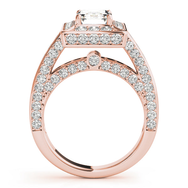 Emerald Halo For Cut Diamond Engagement Ring · 2.32 ct tw