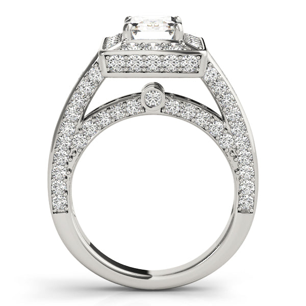 Emerald Halo For Cut Diamond Engagement Ring · 2.32 ct tw