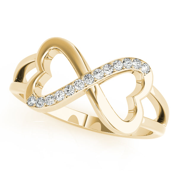 Heart Infinity Diamond Fashion Ring · 0.13 ct tw
