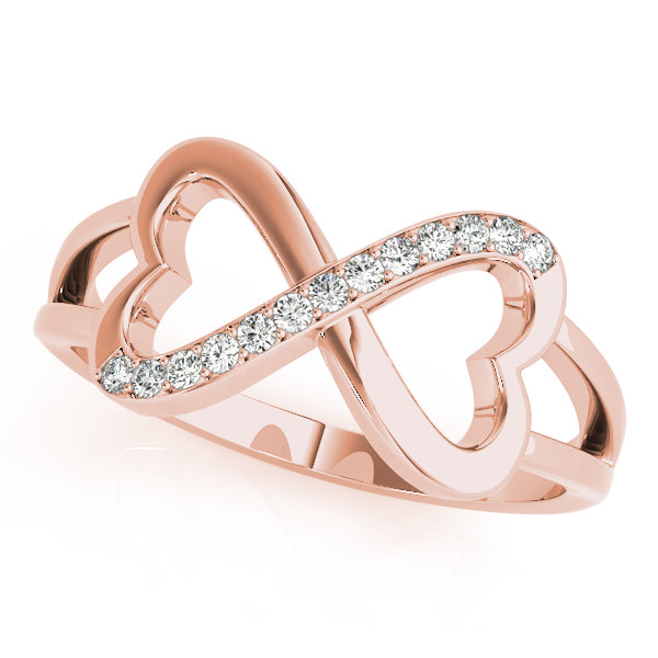Heart Infinity Diamond Fashion Ring · 0.13 ct tw