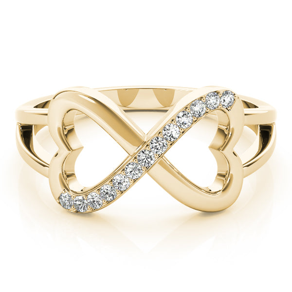 Heart Infinity Diamond Fashion Ring · 0.13 ct tw