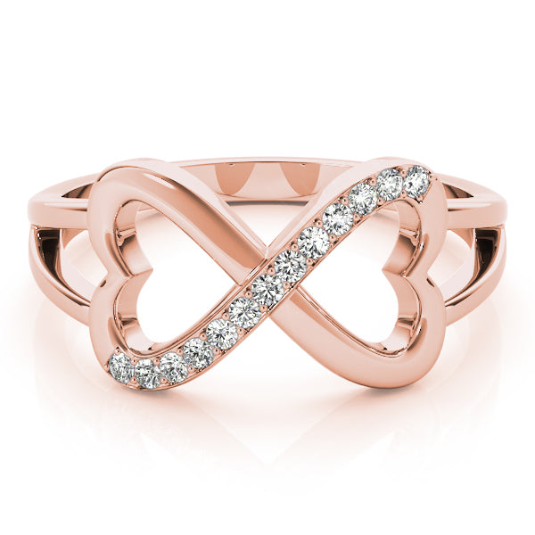 Heart Infinity Diamond Fashion Ring · 0.13 ct tw