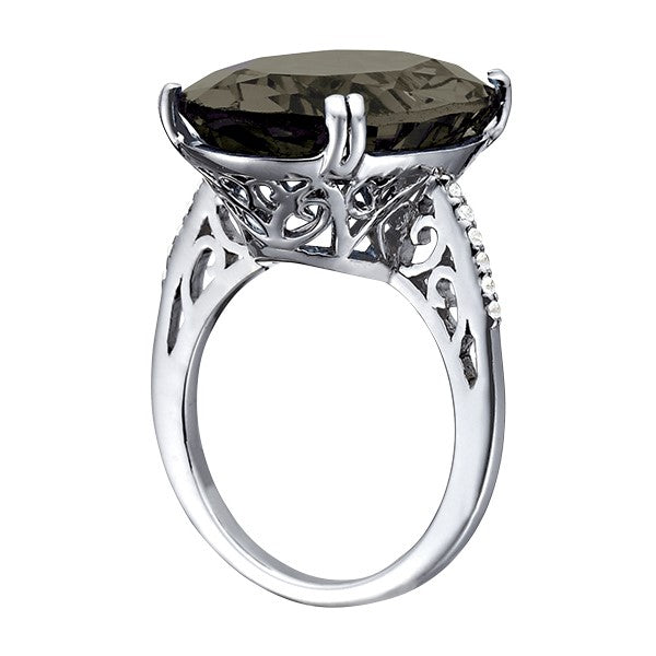 Oval Gemstone Fashion Ring · 0.07 ct tw