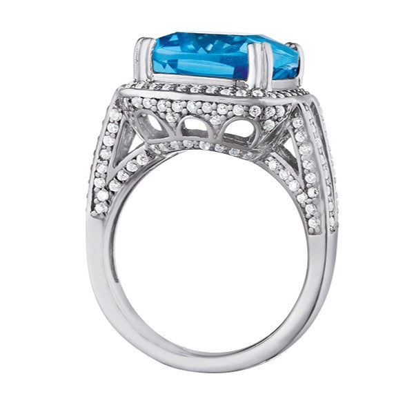Cushion Princess Gemstone Fashion Ring · 0.67 ct tw