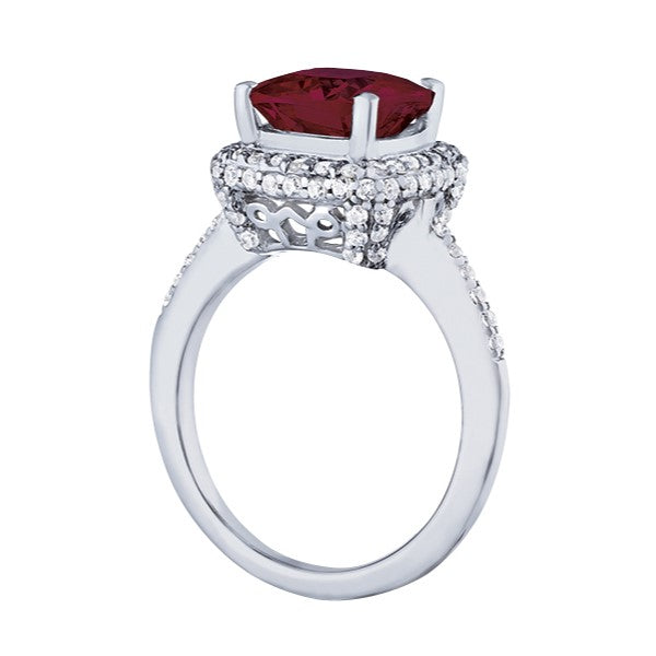 Cushion Princess Gemstone Fashion Ring · 0.55 ct tw
