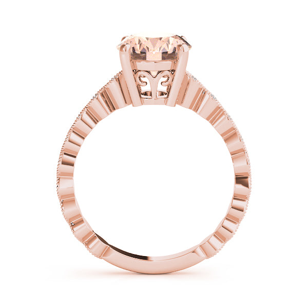 Oval Gemstone Engagement Ring · 0.11 ct tw