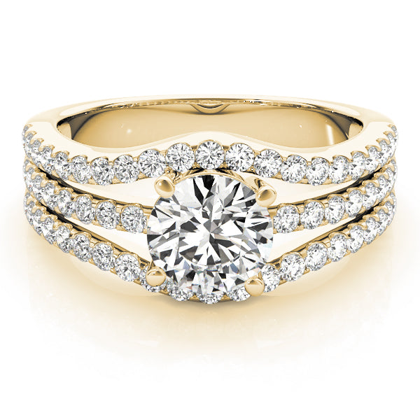 Round Multi-Row Diamond Engagement Ring · 1.58 ct tw