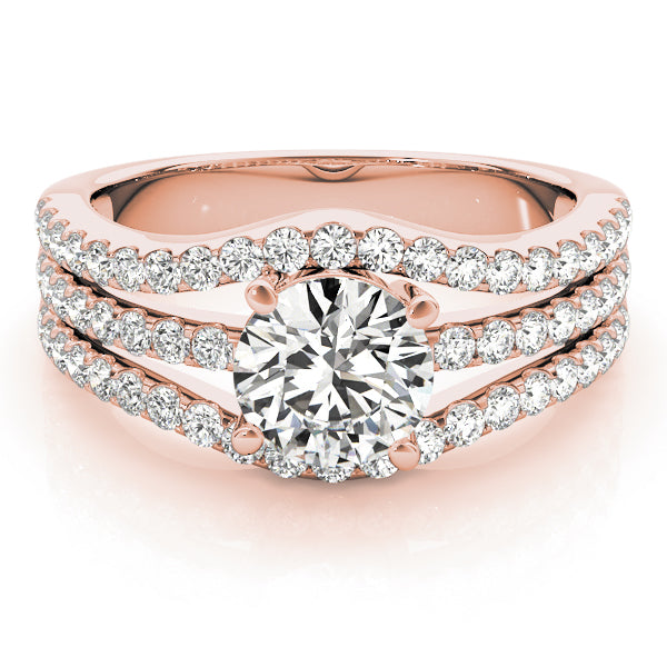 Round Multi-Row Diamond Engagement Ring · 1.58 ct tw