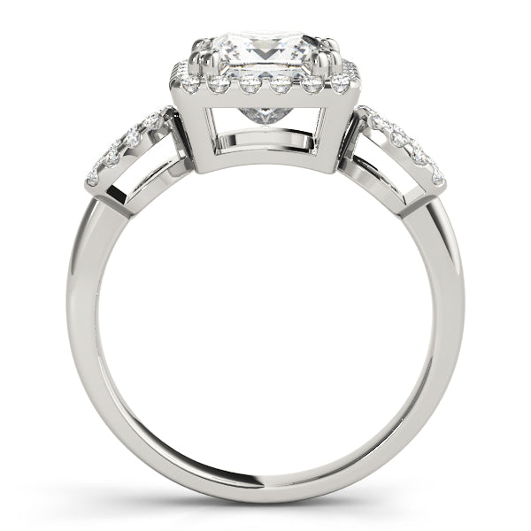 Square Halo & Cushion Diamond Engagement Ring · 1.80 ct tw