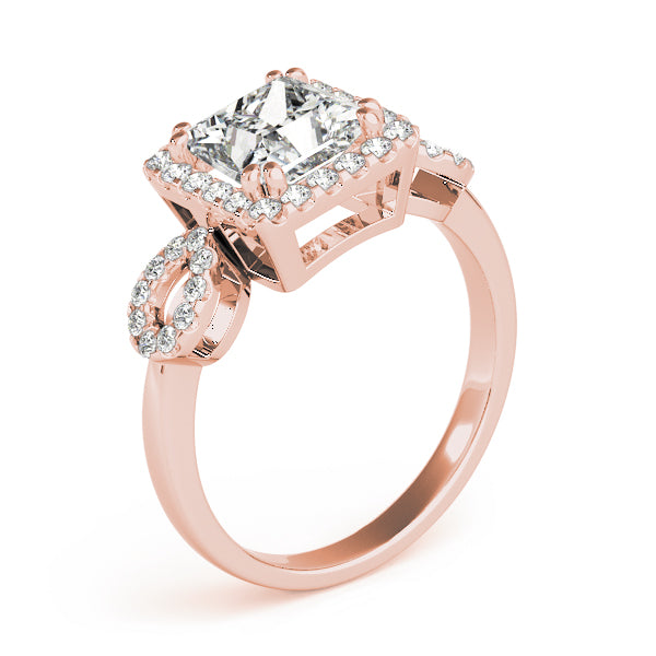 Square Halo & Cushion Diamond Engagement Ring · 1.80 ct tw