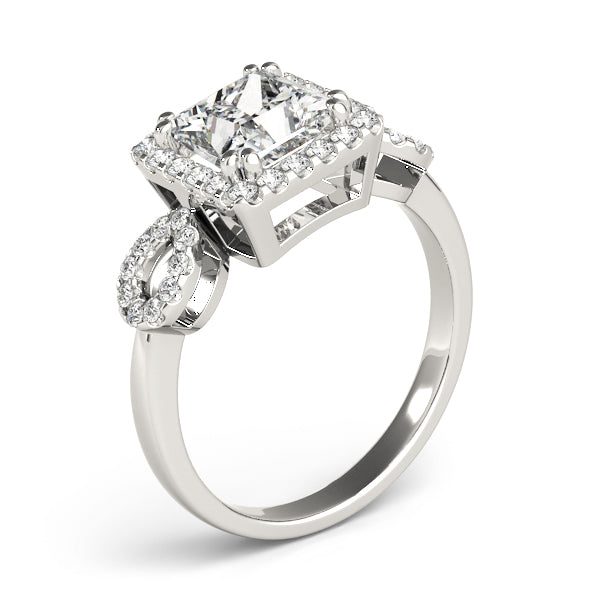 Square Halo & Cushion Diamond Engagement Ring · 1.80 ct tw