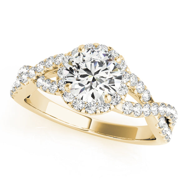 Round 0.50 CT Center Diamond Engagement Ring · 1.00 ct tw