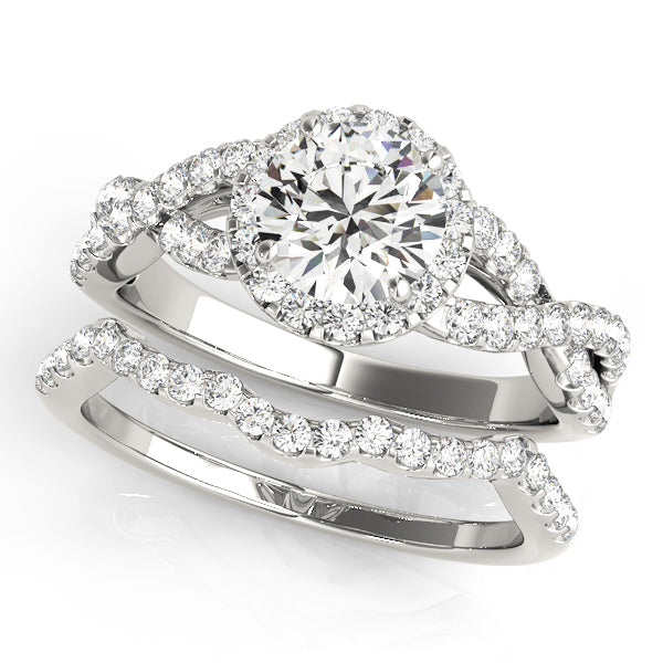 Round 0.50 CT Center Diamond Engagement Ring · 1.00 ct tw