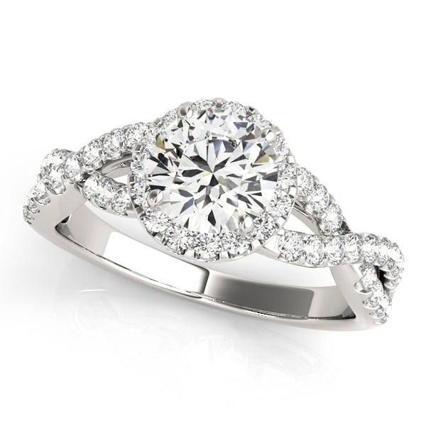 Round 0.50 CT Center Diamond Engagement Ring · 1.00 ct tw