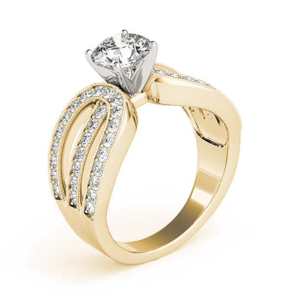 Multi-Row Diamond Engagement Ring · 0.52 ct tw