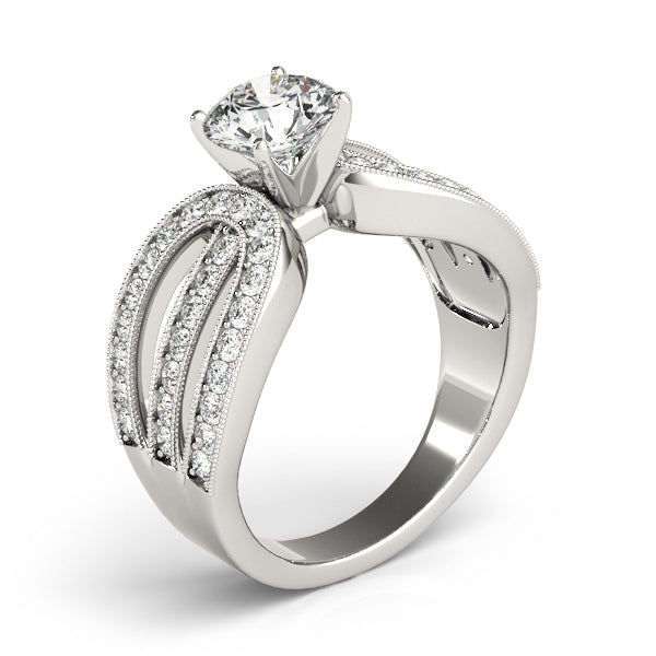 Multi-Row Diamond Engagement Ring · 0.52 ct tw