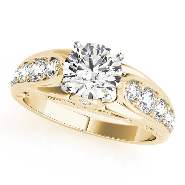 Single Row Prong Set Diamond Engagement Ring · 0.48 ct tw