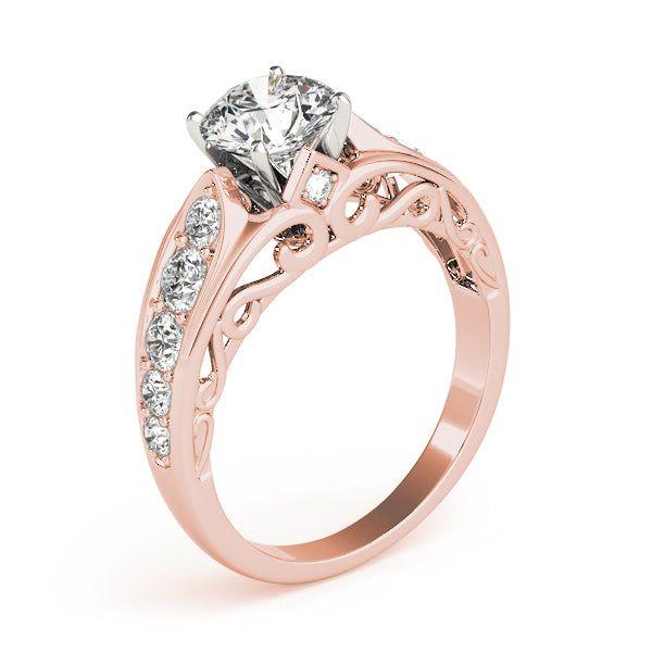 Single Row Prong Set Diamond Engagement Ring · 0.48 ct tw