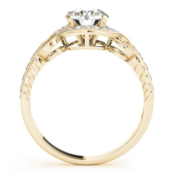 Round Halo Diamond Engagement Ring · 0.26 ct tw