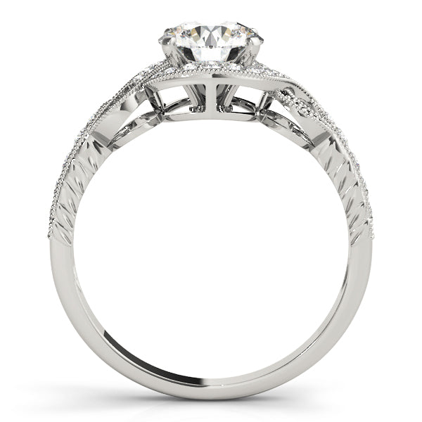 Round Halo Diamond Engagement Ring · 0.26 ct tw