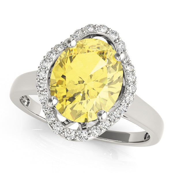Oval Gemstone Fashion Ring · 0.20 ct tw