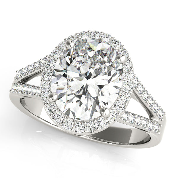 Oval 11x9 Diamond Engagement Ring · 0.42 ct tw