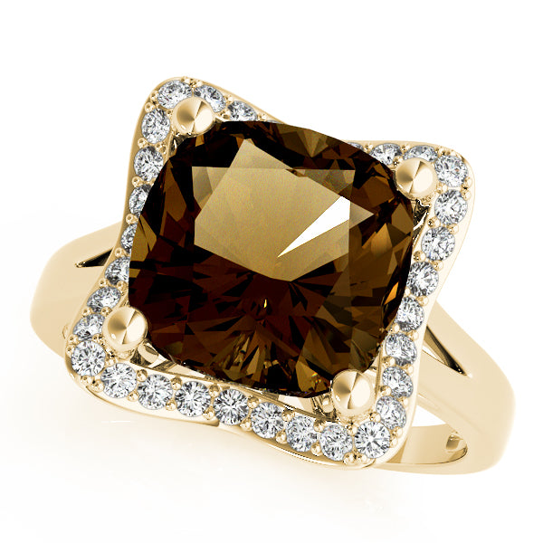 Cushion Princess Gemstone Fashion Ring · 0.21 ct tw