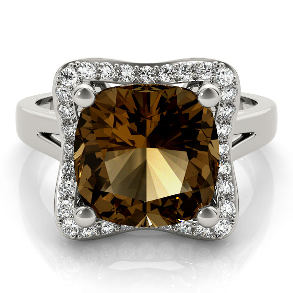 Cushion Princess Gemstone Fashion Ring · 0.24 ct tw