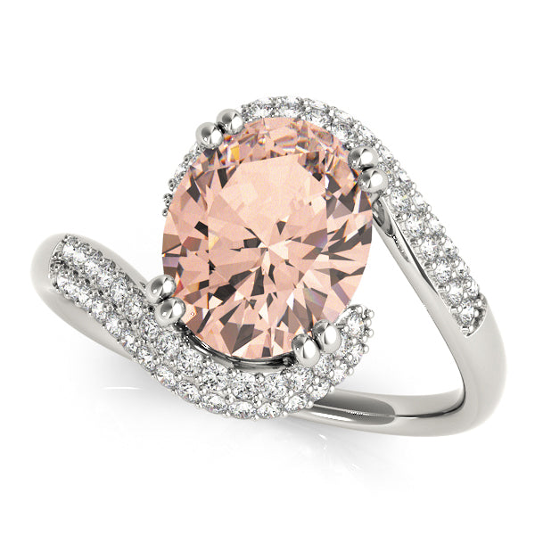 Oval 10x8 Diamond Engagement Ring · 0.26 ct tw