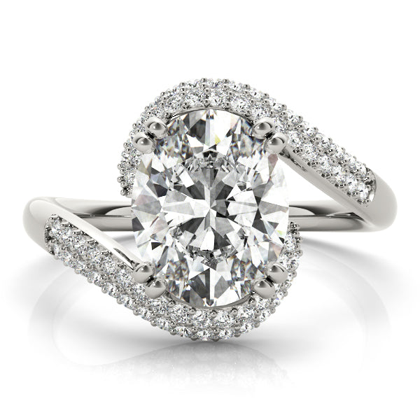 Oval 10x8 Diamond Engagement Ring · 0.26 ct tw