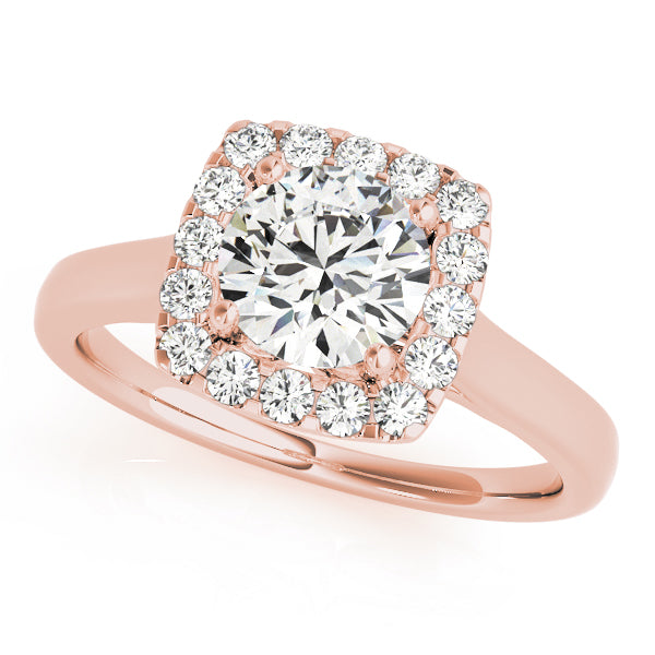 Round Halo Diamond Engagement Ring · 1.24 ct tw