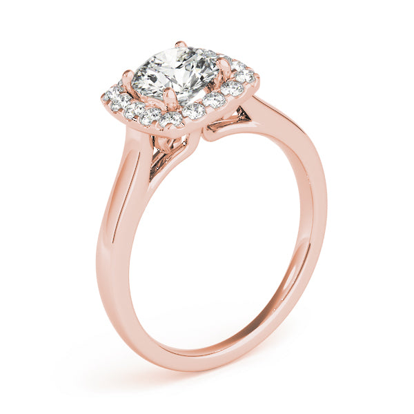 Round Halo Diamond Engagement Ring · 1.24 ct tw