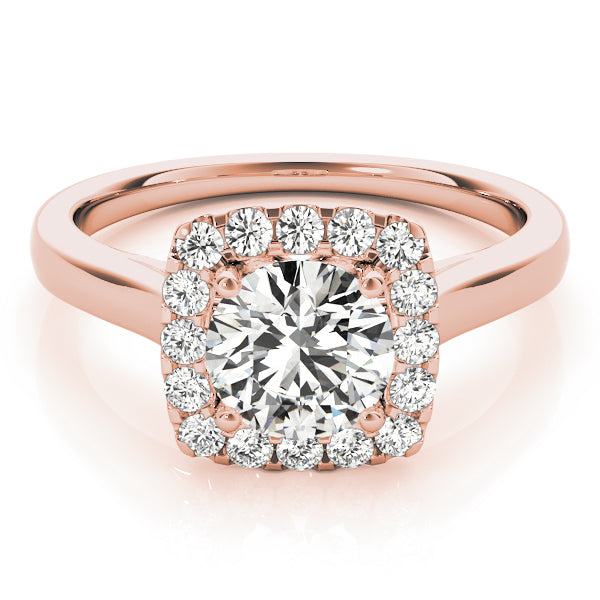 Round Halo Diamond Engagement Ring · 1.24 ct tw