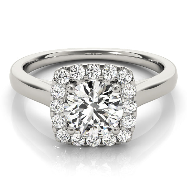 Round Halo Diamond Engagement Ring · 1.24 ct tw