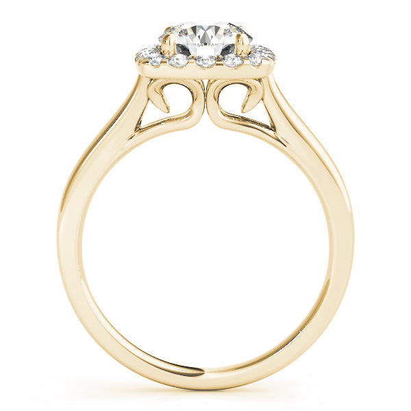 Round Halo Diamond Engagement Ring · 1.24 ct tw