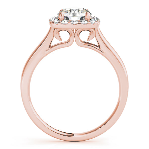 Round Halo Diamond Engagement Ring · 1.24 ct tw